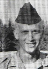 Ervind Strandberg black and white photo in military uniform