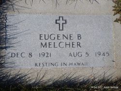 Corporal Eugene B Melcher grave marker photo