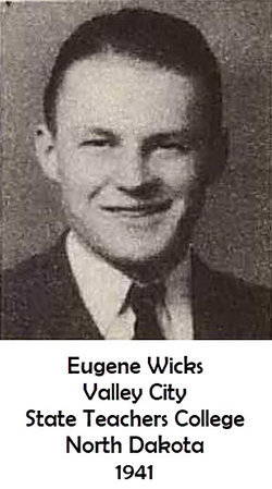 Second Lieutenant Eugene K Wicks in civilian suite and tie head and shoulder photo