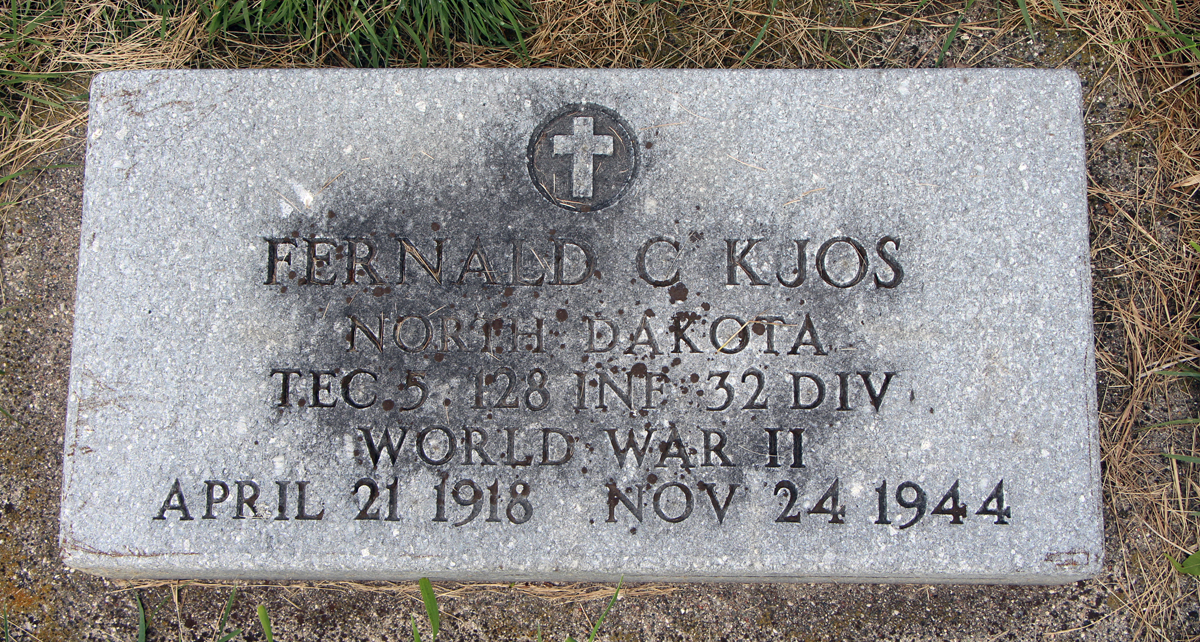 Technician Fifth Grade Fernald C Kjos grave marker photo