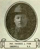 Freddie Finn in uniform.