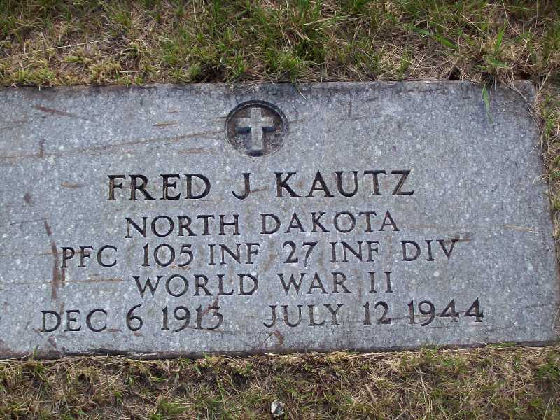 Private First Class Fred J Kautz grave marker photo
