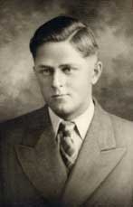 Private Glenn Midgarden in suit and tie head and shoulder photo