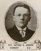 Vintage oval portrait of Private Arthur N. Gorder from Carbury, North Dakota.