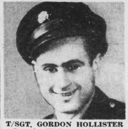 Technical Sergeant Gordon D Hollister in uniform head and shoulder photo