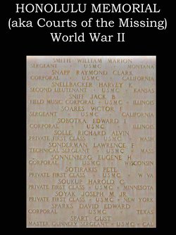 Gunnery Sergeant Gust Spart's name inscribe on memorial with several other names photo