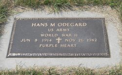 Private First Class Hans M Odegard grave marker photo