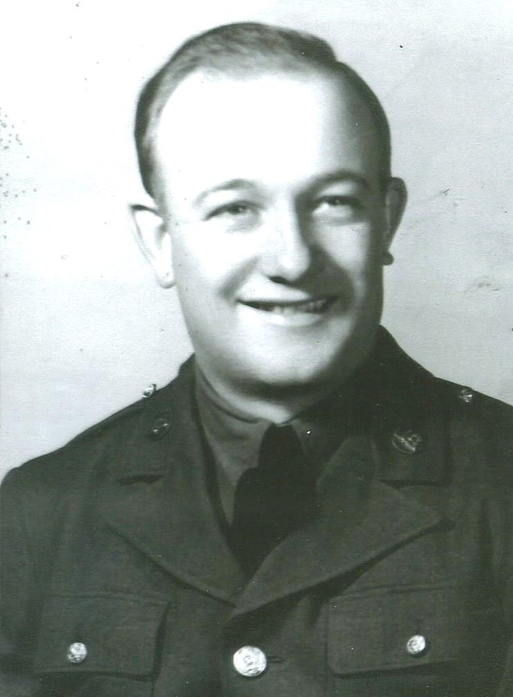 Private First Class Harley L McCloud in uniform head and shoulder photo