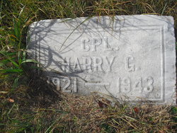 Private Harry G Olson grave marker photo