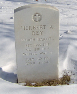 Private First Class Herbert A Rey grave marker photo