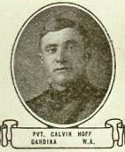 Vintage oval photo of Calvin Hoff.