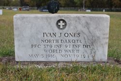 Private First Class Ivan J Ones grave marker photo 