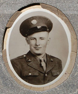 Private First Class Jack Morrell in uniform head and should photo