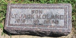 Second Lieutenant Jack M Oland grave marker photo
