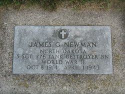 Staff Sergeant James G Newman grave marker photo