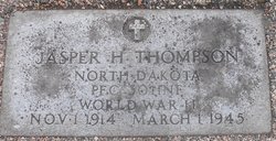 Private Jasper H Thompson grave marker photo