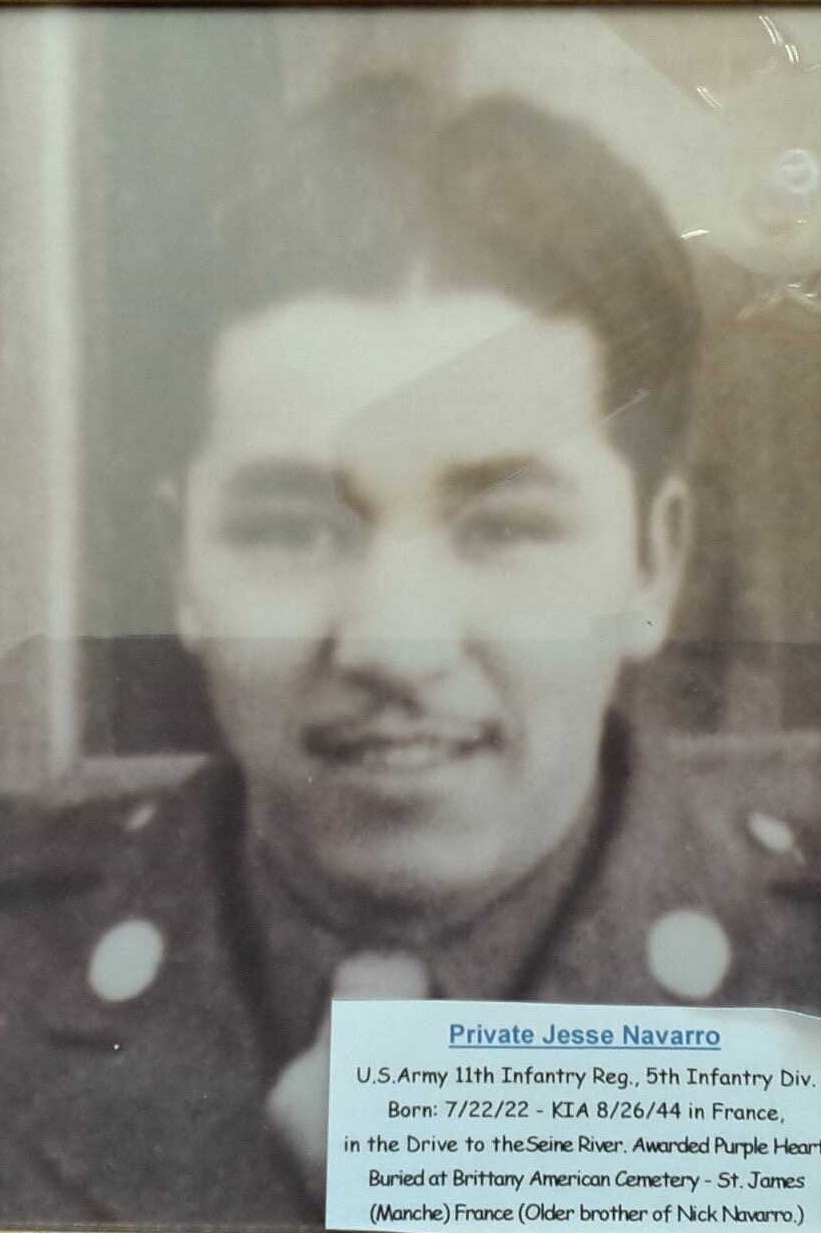 Private Jesse Navarro in uniform head and shoulder photo
