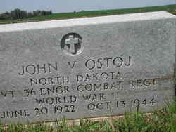 Private John V Ostoj grave marker photo