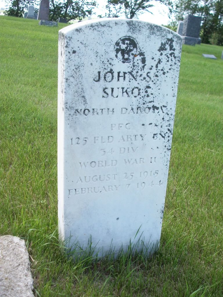 Private First Class John S Suko grave marker photo