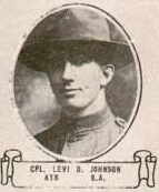 Corporal Levi Douglas Johnson in uniform head and shoulder photo