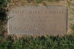 Picture of Kelly Kinsella's grave marker.