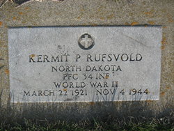 Private First Class Kermit P Rufsvold grave marker photo