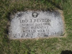 Sergeant Leo J Peyton grave marker photo