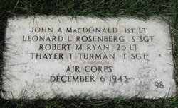 Staff Sergeant Leonard L Rosenberg grave marker photo