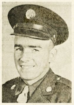 Sergeant Leonard E Trelstad in uniform head and shoulder photo