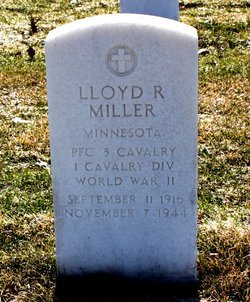 Private First Class Lloyd R Miller grave marker photo