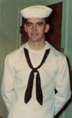 Melvin Johnson photo dressed in the traditional enlisted service uniform of the Navy.