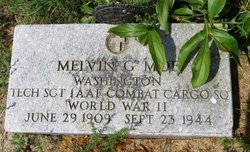 Technical Sergeant Melvin G Moe grave marker photo
