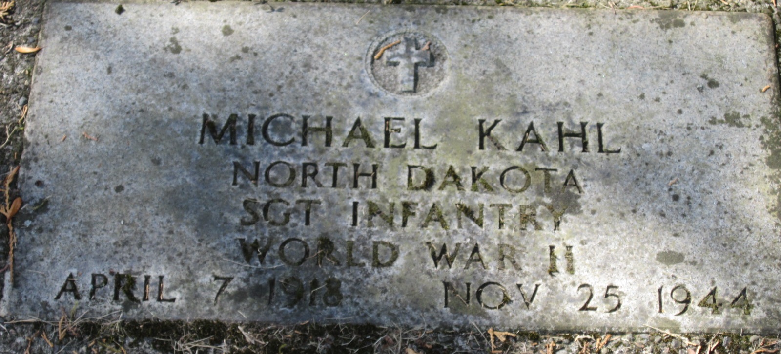 Sergeant Michael Kahl grave marker photo
