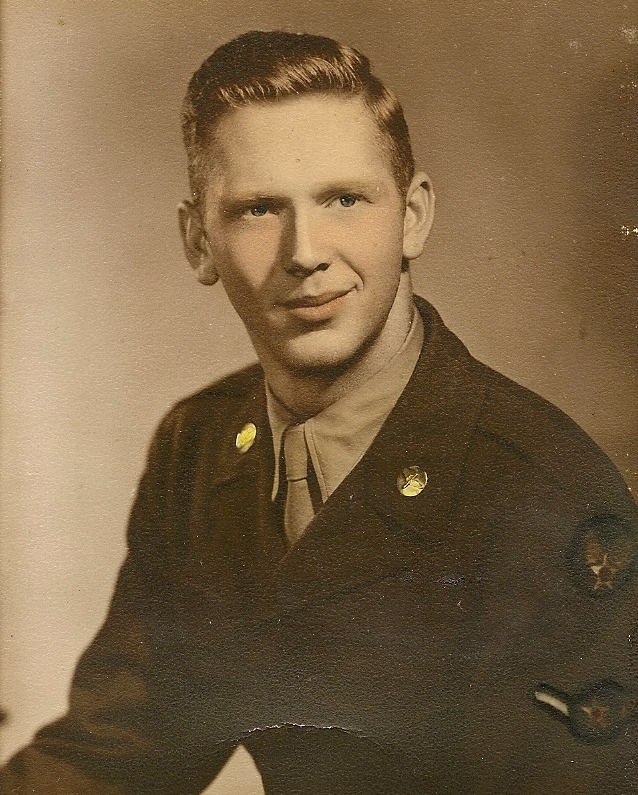 Photo of Marvin Myhre in uniform.