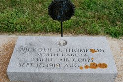 Second Lieutenant Nicolie J Thompson grave marker photo