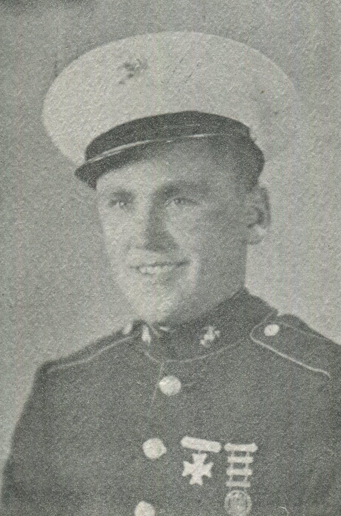 Private First Class Norman R Benson in uniform photo