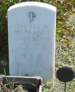 Sergeant Orville W Milbrandt grave marker photo