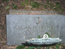 Private First Class Oscar H Swenson grave marker photo