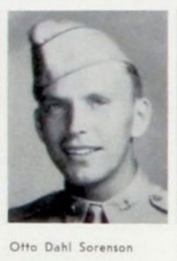 Aviation Cadet Otto D Sorenson in uniform head and shoulder photo
