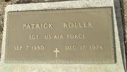 Picture of Patrick Roller's grave marker.
