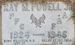 Private First Class Ray M Powell Jr grave marker photo