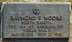 Private First Class Raymond E Moore grave marker photo