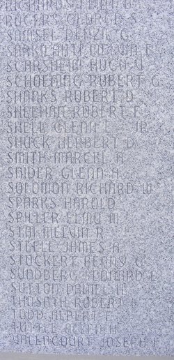 Photo of a slab with Flint Richards' name engraved on it.