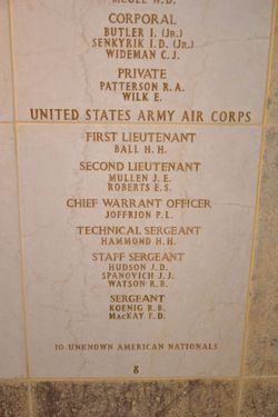 Sergeant Richard B Koenig memorial stone with name and the names of several others photo