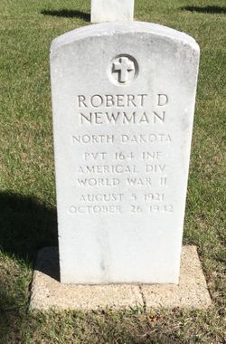 Private Robert D Newman grave marker photo