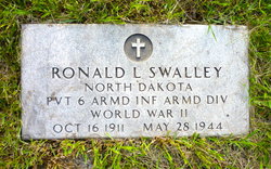 Private Ronald L Swalley grave marker photo