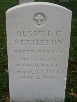 Private First Class Russel C Nettleton grave marker photo