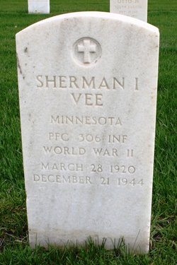 Private First Class Sherman I Vee grave marker photo