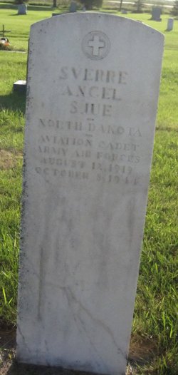 Aviation Cadet Sverre A Sjue grave marker photo