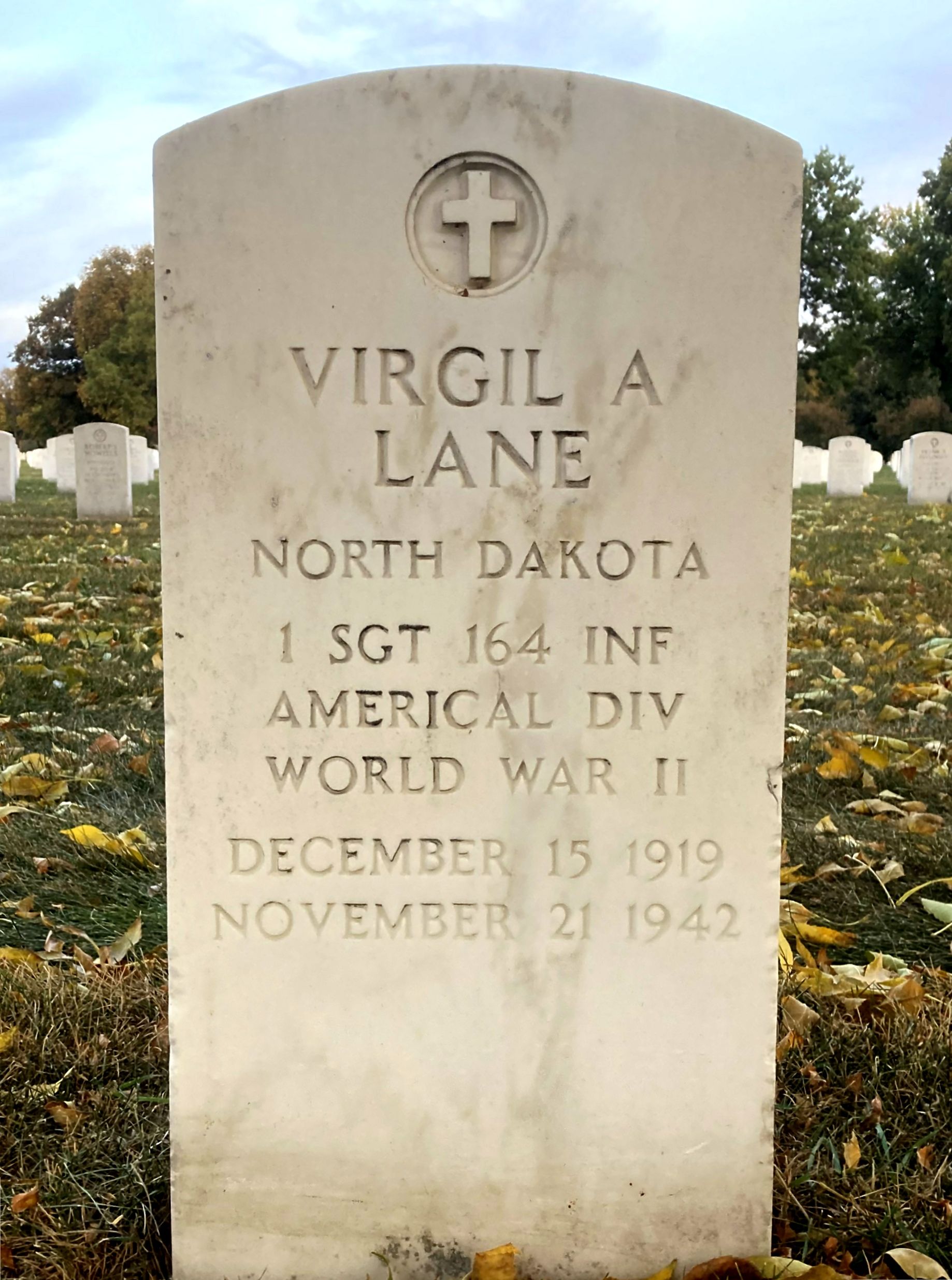 Sergeant First Class Virgil A Lane grave marker photo